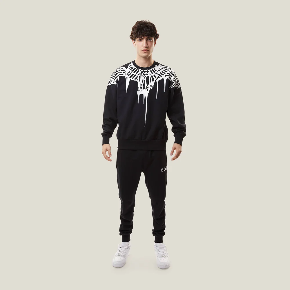 ÁO SWEATSHIRT BOY EAGLE SMUDGE - MÀU ĐEN