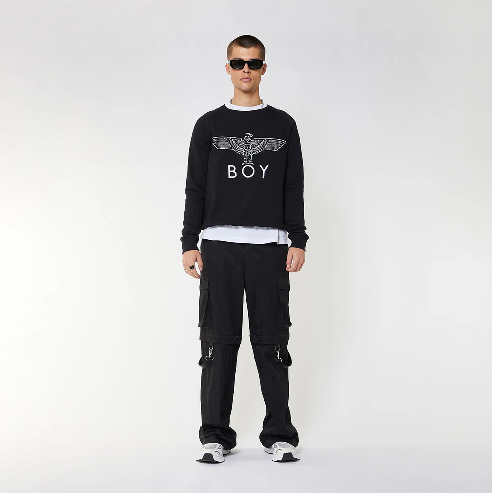 ÁO SWEATSHIRT BOY EAGLE - MÀU ĐEN/TRẮNG