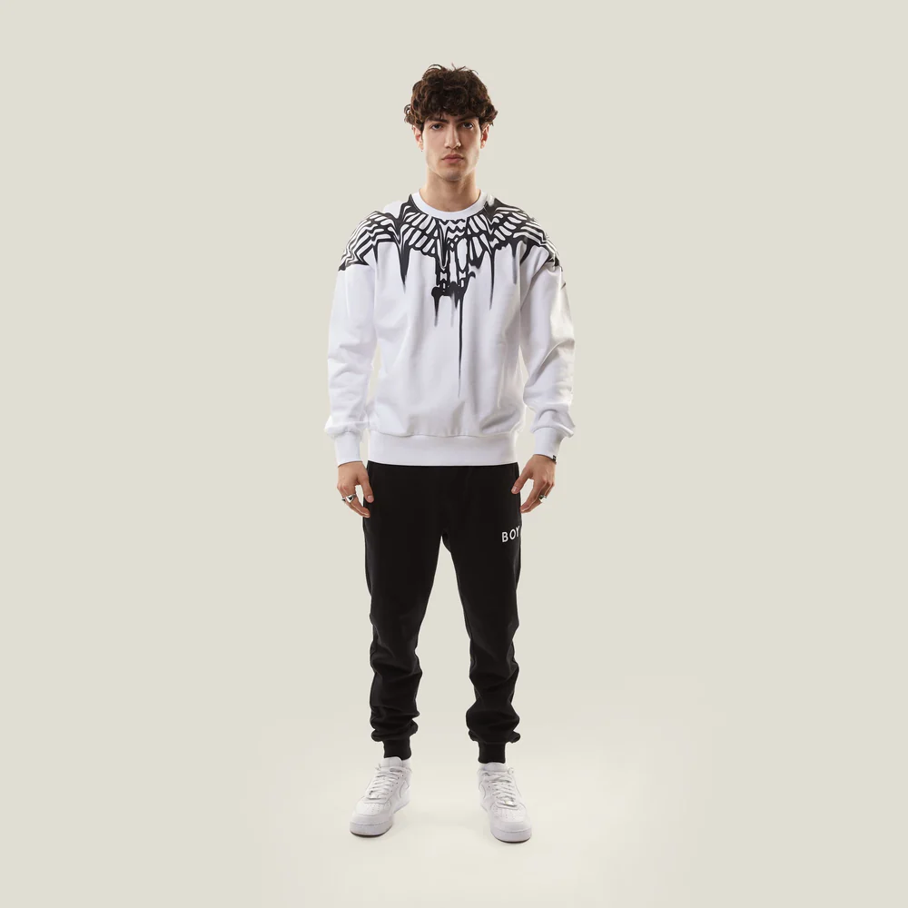ÁO SWEATSHIRT BOY EAGLE SMUDGE - MÀU TRẮNG